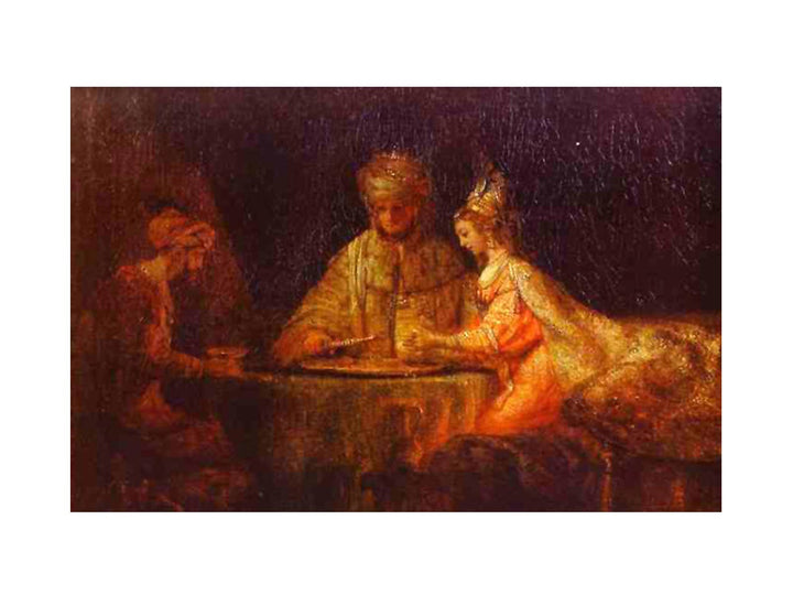 Assuerus, Haman and Esther
 Painting