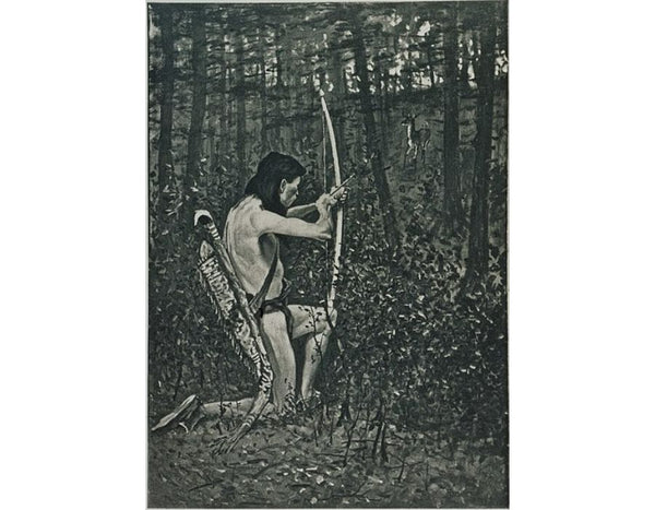 Then, Upon One Knee Uprising, Hiawatha Aimed An Arrow 