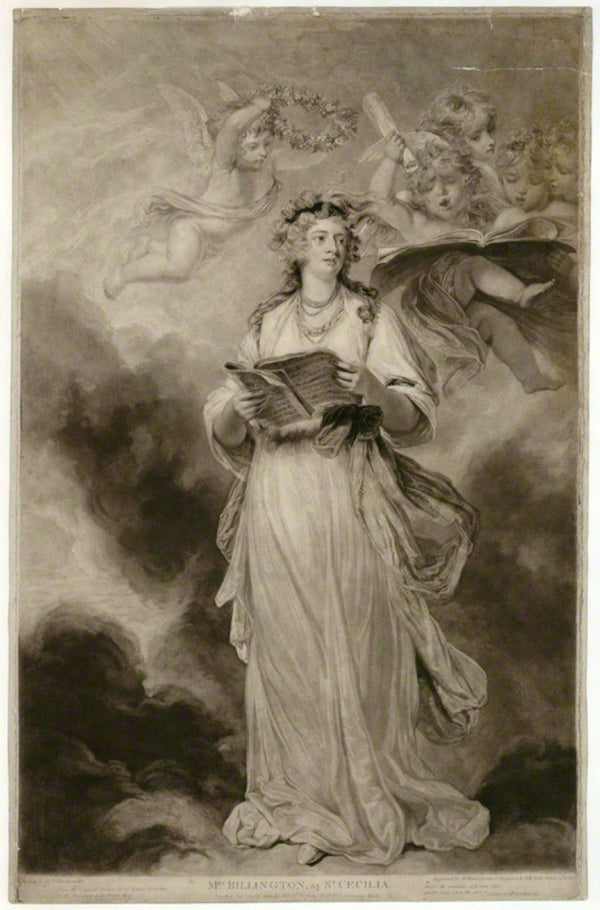 Mrs Billington as St. Cecilia 