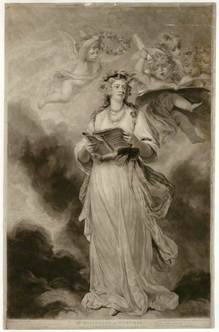 Mrs Billington as St. Cecilia 