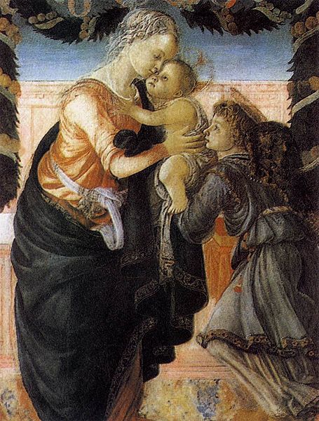 Madonna and Child with an Angel 1465-67 2 