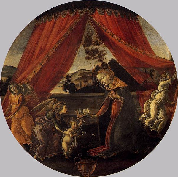 The Virgin and Child with Three Angels (Madonna del Padiglione), c. 1493 