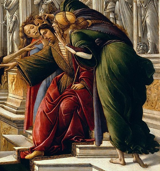 Calumny (detail 3) 1495 