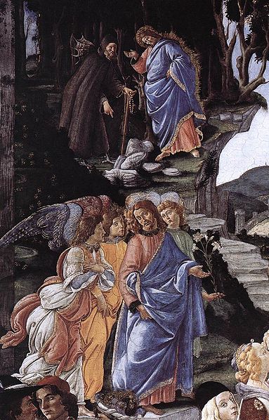 Three Temptations of Christ (detail 1) 1481-82 