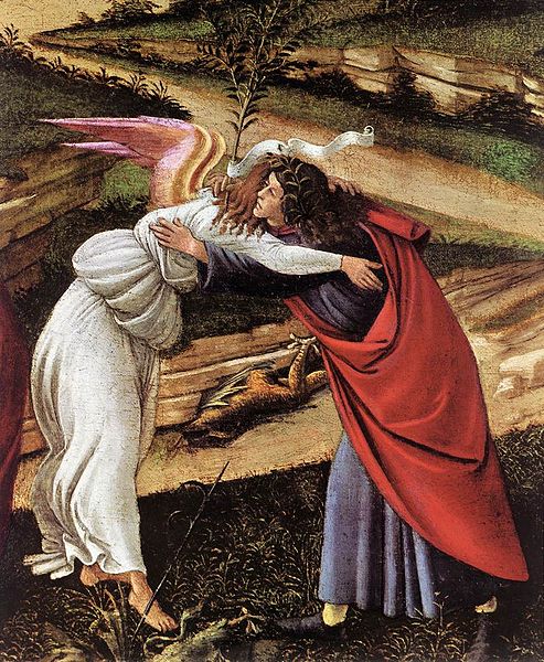 The Mystical Nativity (detail 1) c. 1500 