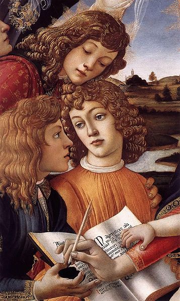Madonna del Magnificat (detail 1) 1480-81 