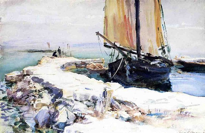 Above Lake Garda At San Viigilio Painting by John Singer Sargent