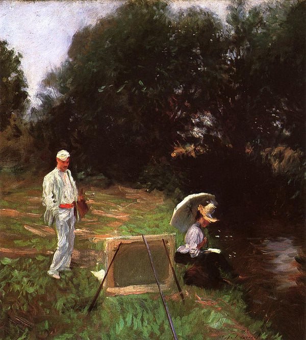 Dennis Miller Bunker Painting at Calcot  by John Singer Sargent