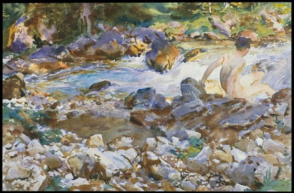 Mountain Stream Painting by John Singer Sargent