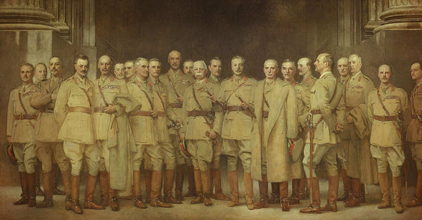 General Officers of World War I Painting by John Singer Sargent