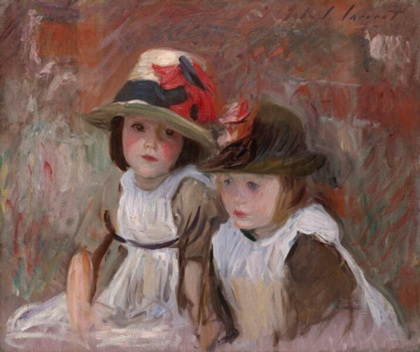 Village Children Painting by John Singer Sargent