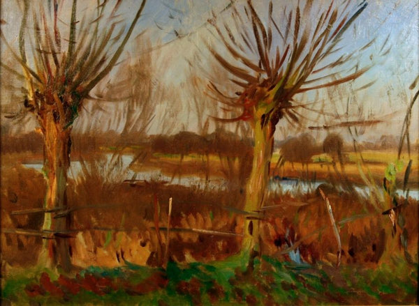 Landscape with Trees, Calcot Painting by John Singer Sargent