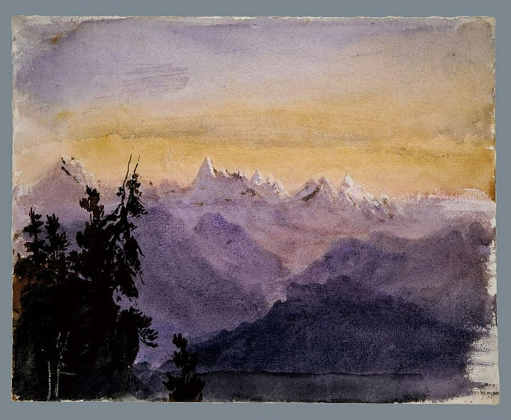 View from Mount Pilatus 1870 Painting by John Singer Sargent