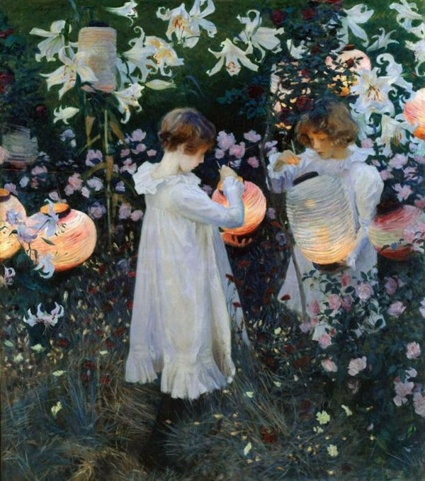 Carnation, Lily, Lily, Rose, from 'The World's Greatest Paintings' published by Oldham's Press in 1920 