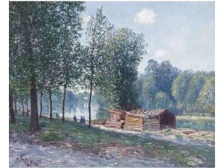 Cabanes Au Bord Du Loing, Effet Du Matin