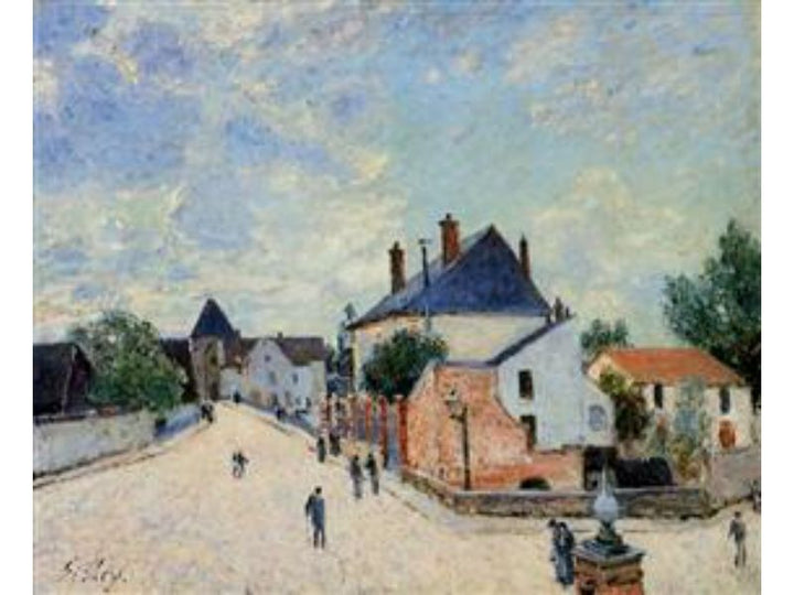 Street in Moret(Porte de Bourgogne from across the Bridge)
