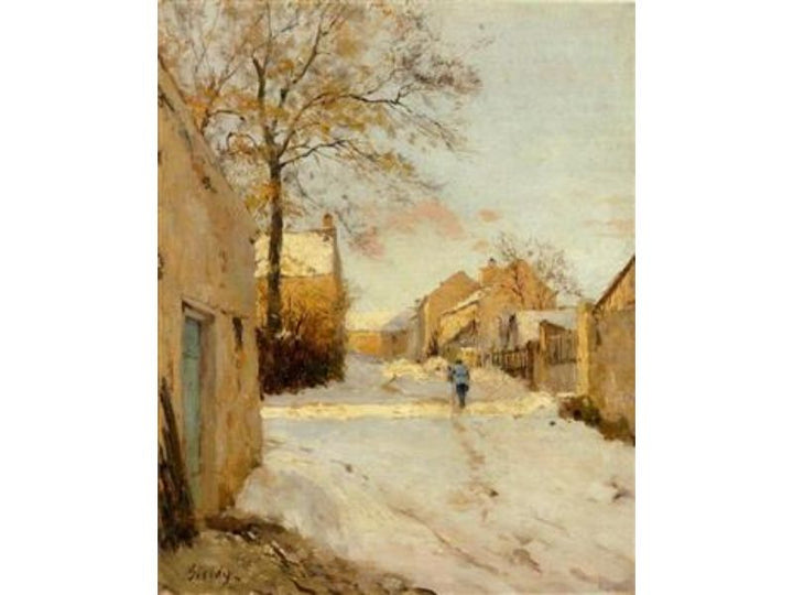 A Village Street In Winter