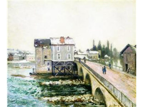 The Bridge and Mills of Moret, Winter's Effect