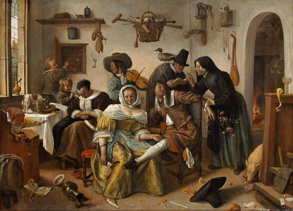 Beware Of Luxury Painting by Jan Steen