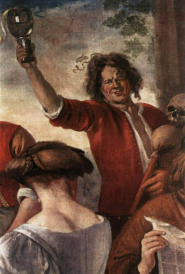 A Merry Party Detail Ii 1660 Painting by Jan Steen