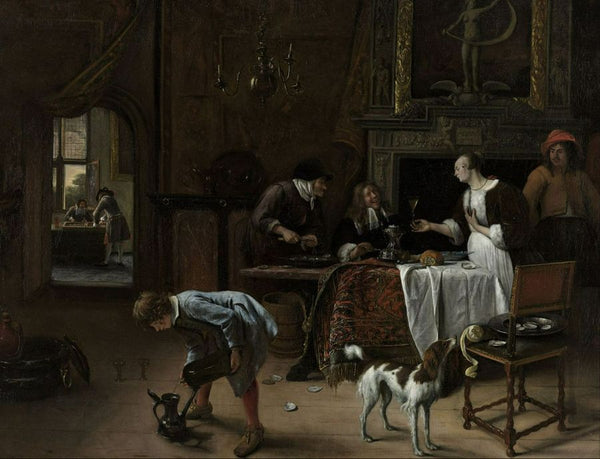 Easy Come, Easy Go 1661 Painting by Jan Steen