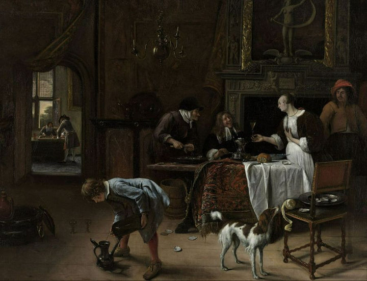 Easy Come, Easy Go 1661 Painting by Jan Steen