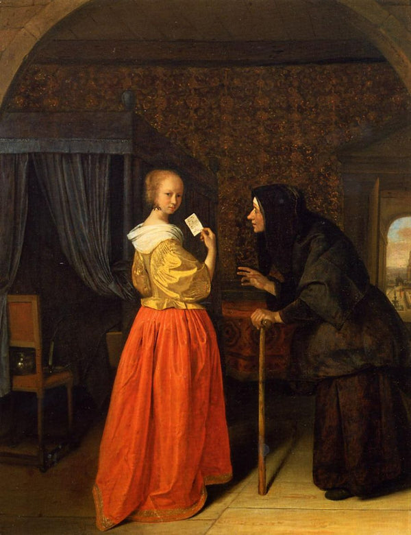 Bathsheba Receiving David's Letter Painting by Jan Steen