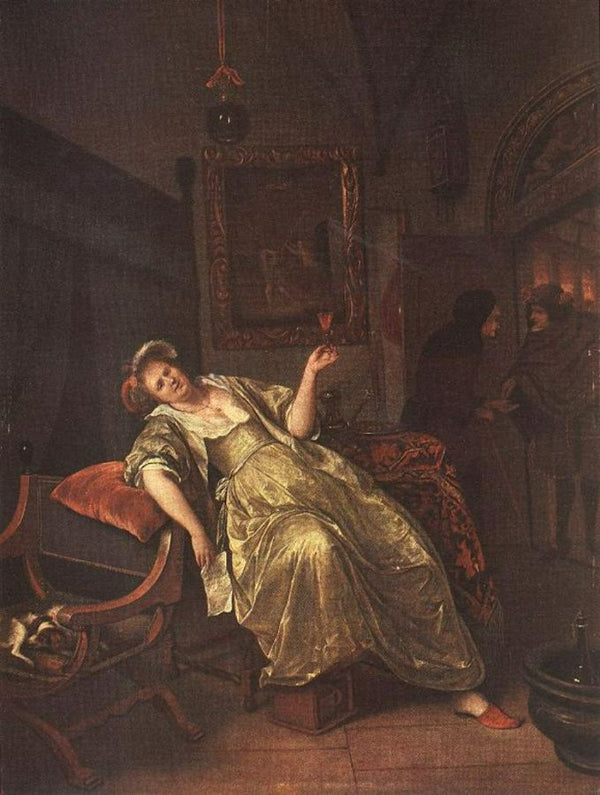 Arrival of a Visitor Painting by Jan Steen