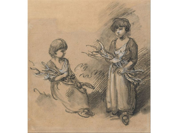 Study of Girls Carrying Faggots 