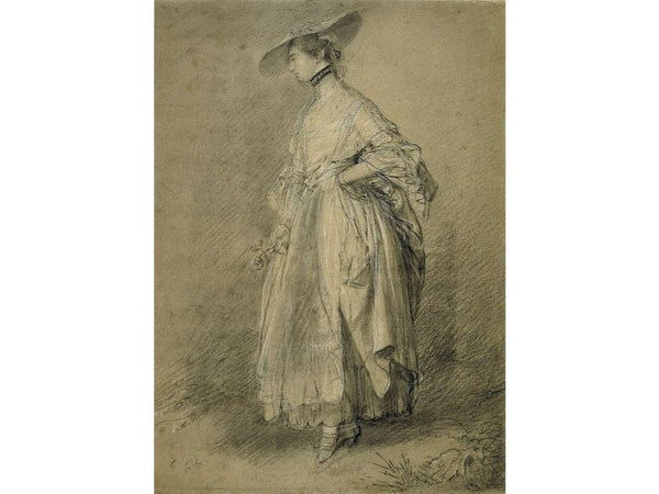 A woman with a rose 