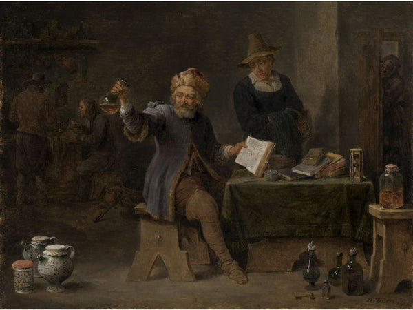 A quack at work in an inn 