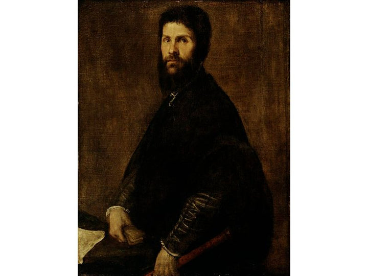 Man Holding a Flute
