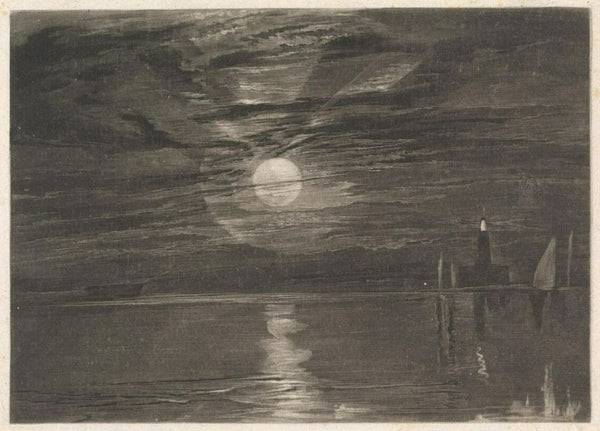 Shields Lighthouse, c.1825 Painting by Joseph Mallord William Turner