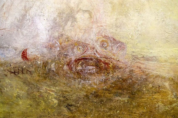 Sunrise with Sea Monsters (detail) Painting by Joseph Mallord William Turner