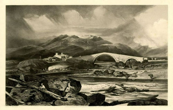 Tummel Bridge, Perthshire, c.1801-03 Painting by Joseph Mallord William Turner