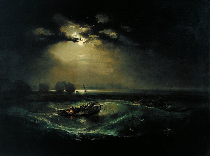Fishermen at Sea (or The Cholmeley Sea Piece) Painting by Joseph Mallord William Turner