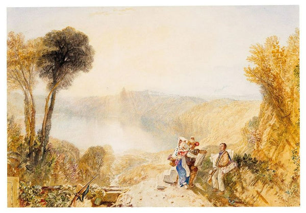In the morning mist rising sun and fishermen, when cleaning the fish sale Painting by Joseph Mallord William Turner