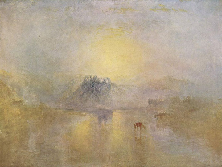 Norham Castle at sunrise 