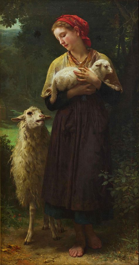 The Shepherdess 1873 165.1x87.6cm