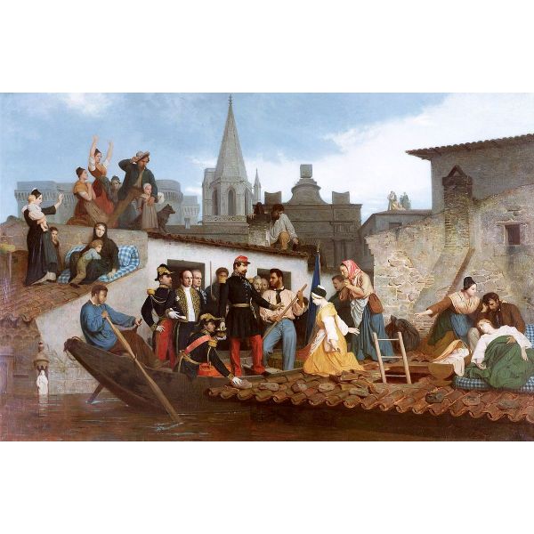Napoleon III (1808 73) Visiting Flood Victims of Tarascon in June 1856, 1856