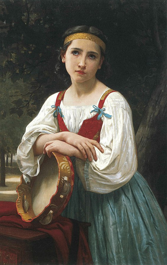 Bohemienne au Tambour de Basque (Gypsy Girl with a Basque Drum)