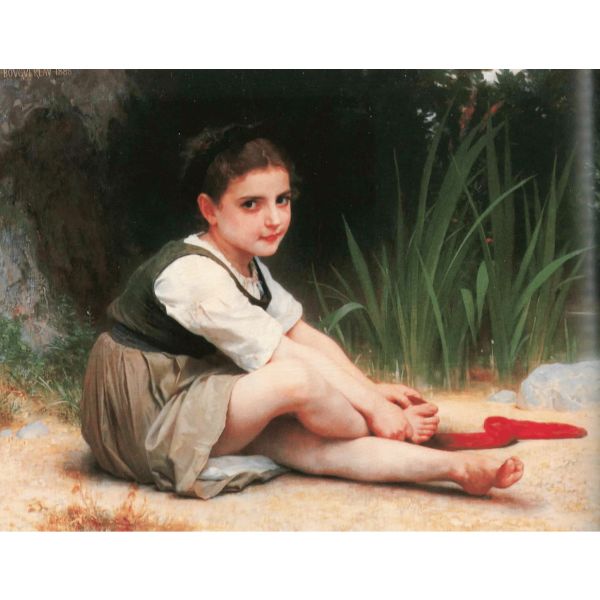 Girl by Stream
