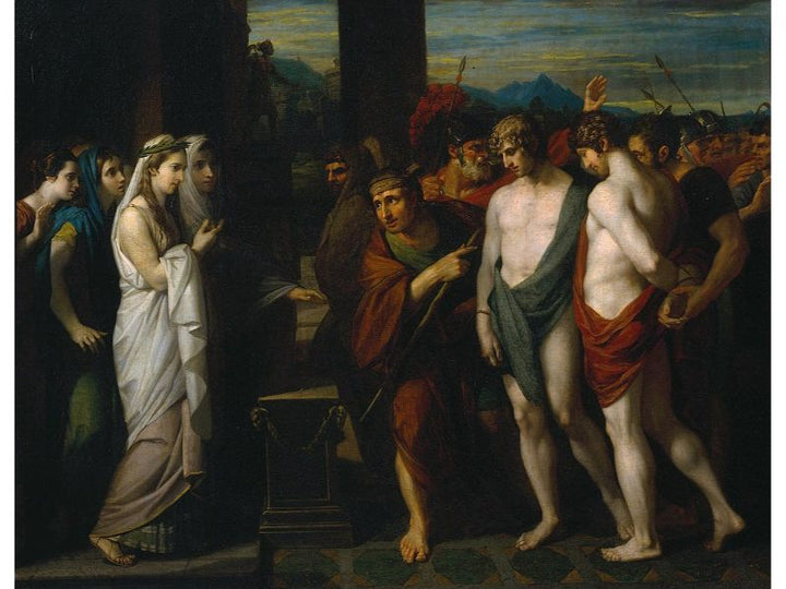 Pylades and Orestes Brought as Victims before Iphigenia