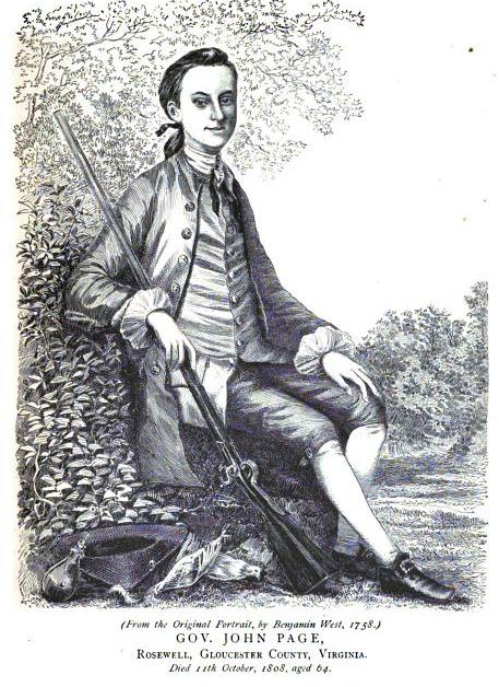 Gov. John Page of Virginia, Rosewell Plantation, Gloucester County, Virginia