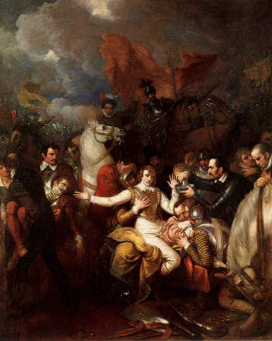 The Fatal Wounding of Sir Philip Sidney