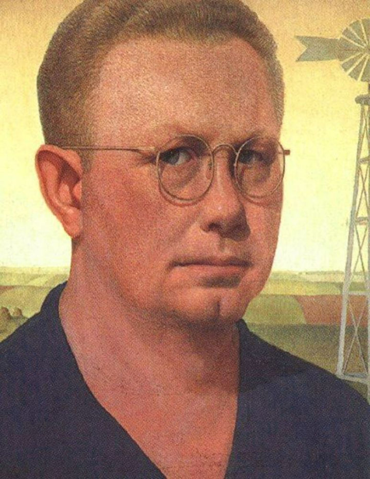 Grant Wood Self Portrait 