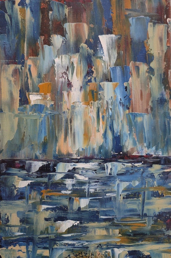 Abstract Waterfall Oil Painting 