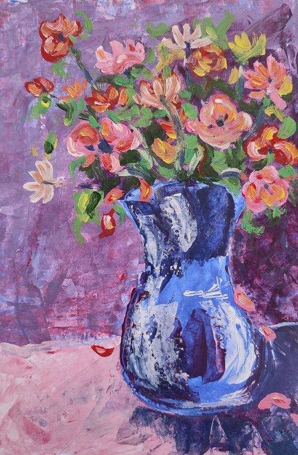 Flower Vase  Oil Painting 