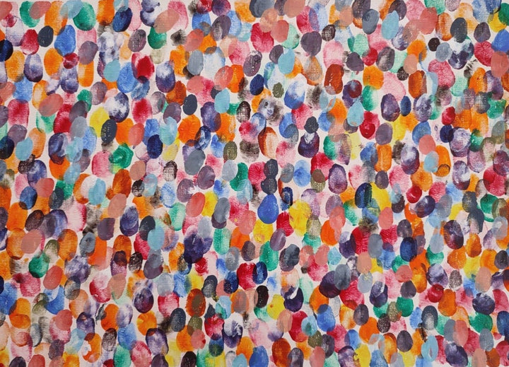 Rainbow Abstract Oil Painting 
