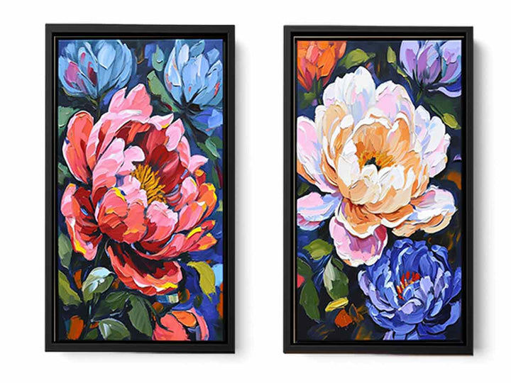 2 Panel Flower Wall Art Painting